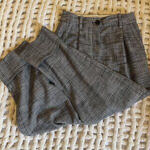 Aritzia Wilfred Plaid Work/Dress Pants